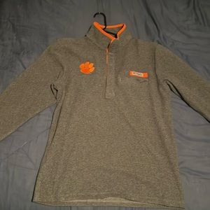 Columbia Clemson Tigers PFG Quarter Button Men’s Fleece Pullover